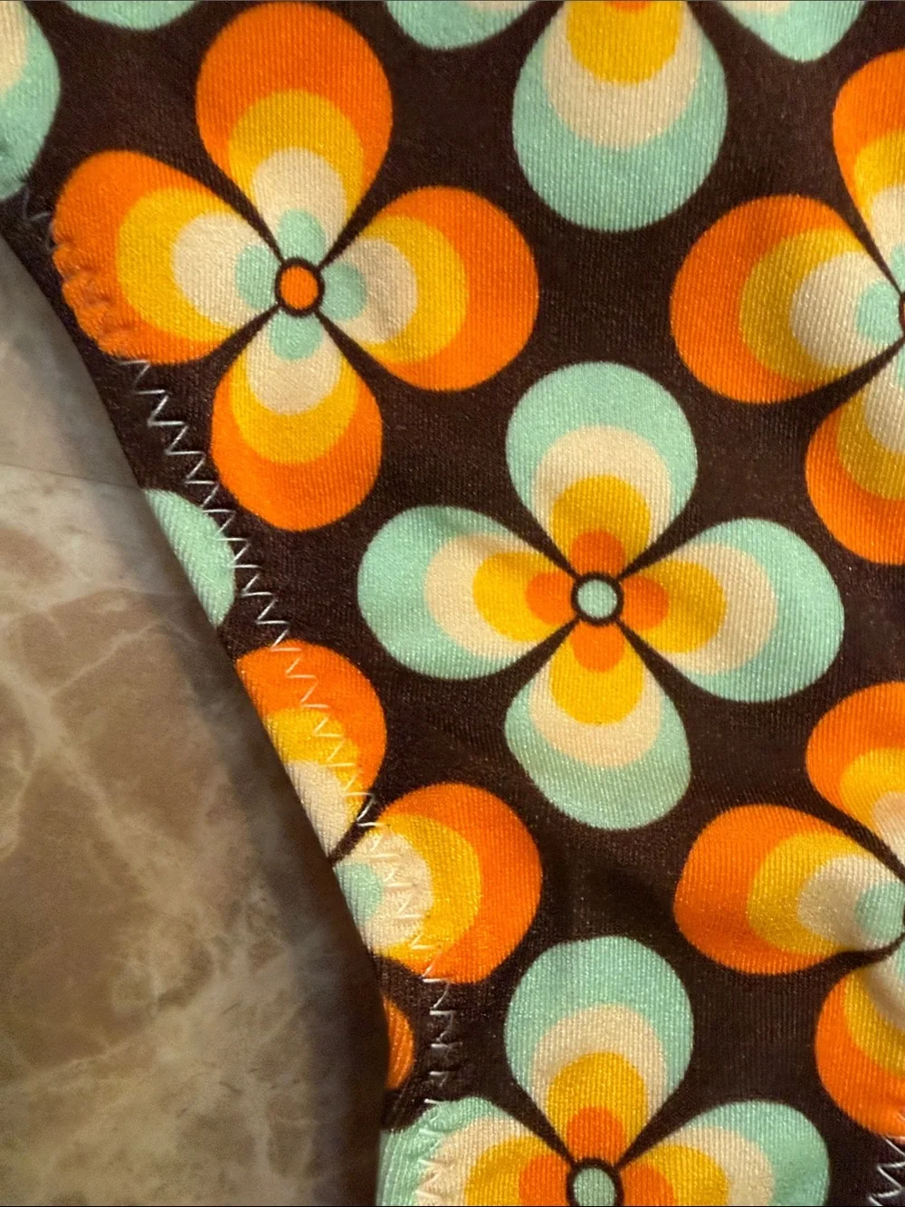 triangl swimwear Orange & Yellow Floral Bikini Set - Picture 4 of 13